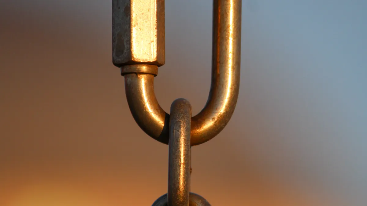 Best Backlink Sources for New Websites — Close-up of Metal Chain Link in Warm Light